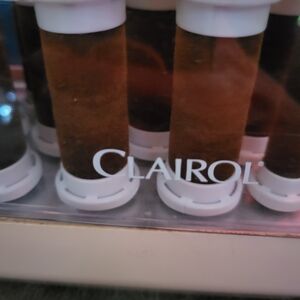 Clairol Brown and White Hair Rollers